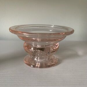 Indiana Glass Recollection Pink Depression Glass Candlestick Holder